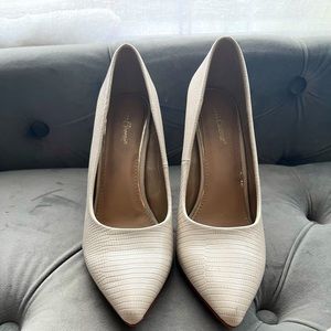 Cream heels
